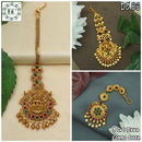 Diksha Collection Gold Plated Maangtikka Combo
