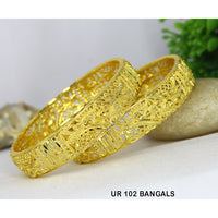 Mahavir Gold Plated Bangles Set