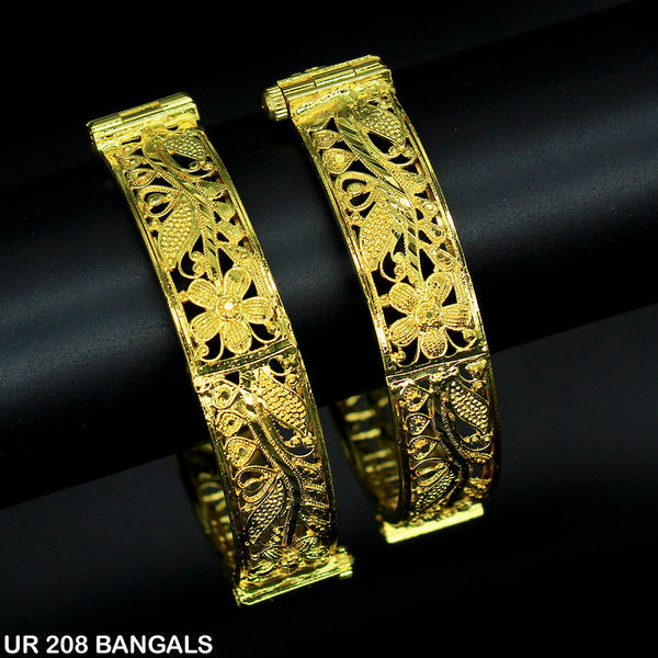 Mahavir Forming Gold Plated Bangle Set - UR 208 BANGALS