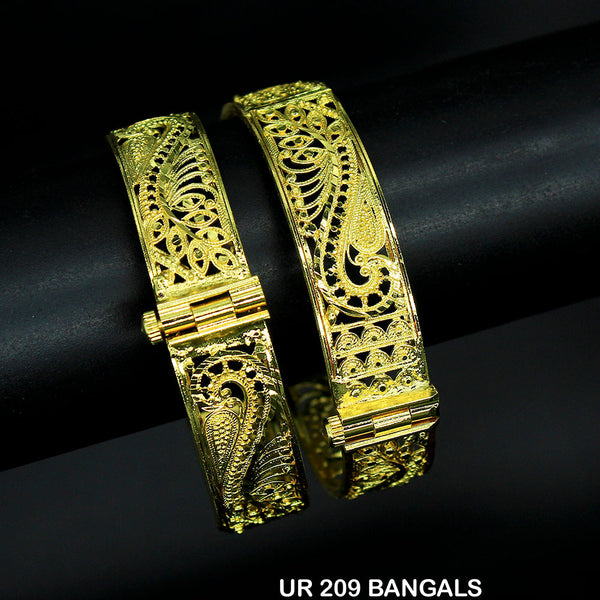 Mahavir Forming Gold Plated Bangle Set - UR 209 BANGALS