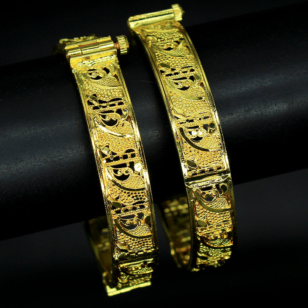 Mahavir Forming Gold Plated Bangle Set - UR 210 BANGALS