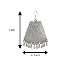 Mahi Rhodium Plated Traditional Dangler Earrings for Women (VECJ100224)