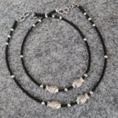 Vaamika Oxidised Plated Premium Quality Black Beads Anklet Pair