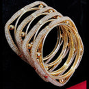 Vaamika Oxidized & Gold Plated Bangle Set