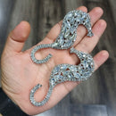 Vaamika Crystal Stone Silver Plated Dangler Earrings