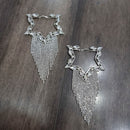 Vaamika Gold Plated Crystal Stone Dangler Earrings