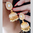 Vaamika Gold Plated Pearl Jhumki Earrings