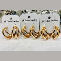 Vaamika Gold Plated  Stud Earrings