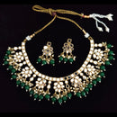 Vaamika Gold Plated Beads Mirror Necklace Set