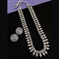 Vaamika Oxidized Plated Long Necklace Set