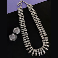 Vaamika Oxidized Plated Long Necklace Set