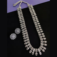 Vaamika Oxidized Plated Long Necklace Set