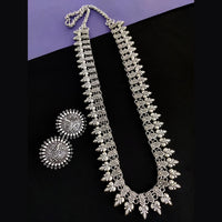 Vaamika Oxidized Plated Long Necklace Set