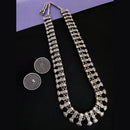 Vaamika Oxidized Plated Long Necklace Set