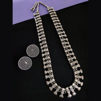 Vaamika Oxidized Plated Long Necklace Set