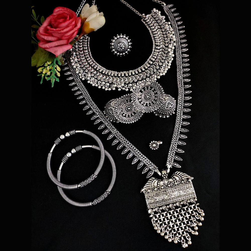 Vaamika Oxidized Plated Jewellery Combo