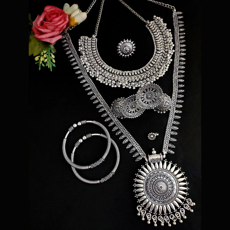 Vaamika Oxidized Plated Jewellery Combo