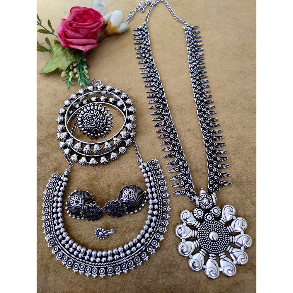 Vaamika Oxidized Plated Jewellery Combo