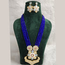 Vaamika Gold Plated Meenakari & Kundan & Beads Long Necklace Set