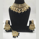 Vaamika Gold Plated Kundan Stone & Meenakari Necklace Set