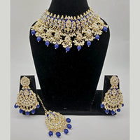 Vaamika Gold Plated Kundan Stone & Meenakari Necklace Set