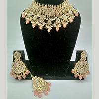 Vaamika Gold Plated Kundan Stone & Meenakari Necklace Set
