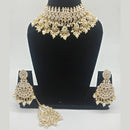 Vaamika Gold Plated Kundan Stone & Meenakari Necklace Set