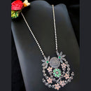 Vaamika Silver Replica Big Pendant Necklace