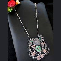 Vaamika Silver Replica Big Pendant Necklace