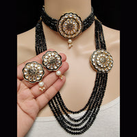 Vaamika Gold Plated Meenakari & Kundan & Beads Bridal Set