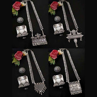 Vaamika Oxidised Plated Necklace Combo - VMNECK359