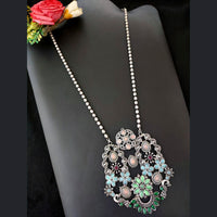 Vaamika Silver Replica Big Pendant Necklace