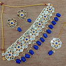 Vaamika Gold Plated Mirror & Beads Traditional Choker Necklace Set