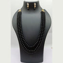 Vaamika Gold Plated Beads Long Necklace Set- VMNECK397