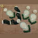 Vaamika Gold Plated Kundan Stone & Beads Traditional Choker Necklace Set- VMNECK406