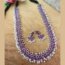 Vaamika Oxidized Plated Pota Stone & Pearl & Necklace Set