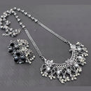 Vaamika Oxidized Plated Kundan Stone Haram Necklace Set