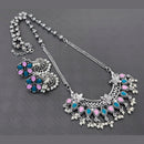 Vaamika Oxidized Plated Kundan Stone Haram Necklace Set