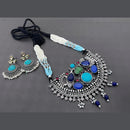 Vaamika Thread Oxidized Plated Necklace Set