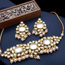 Vaamika Gold  Plated Crystal Stone & Beads Necklace Set