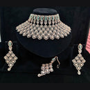 Vaamika Gold Plated Ad Stone Necklace Set