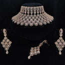 Vaamika Gold Plated Ad Stone Necklace Set