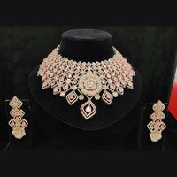Vaamika Gold Plated Ad Stone Necklace Set