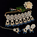 Vaamika Gold Plated Kundan Stone & Beads Necklace Set