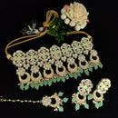 Vaamika Gold Plated Kundan Stone & Beads Necklace Set