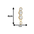 Mahi Traditional Jewellery Kundan and Artificial Pearl Layered Necklace Set with Earrings for Women (VNCJ100249WHT)