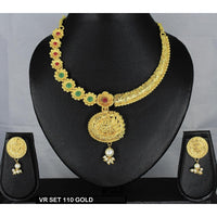 Mahavir Forming Gold Necklace Set - VR 110  GOLDEN SET