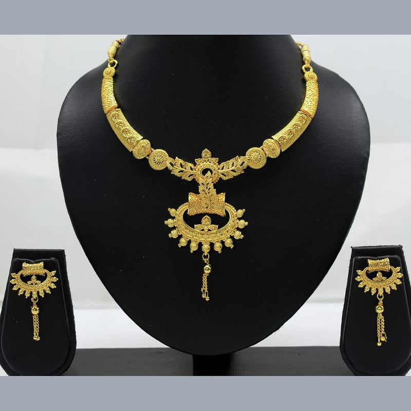 Mahavir Forming Gold Necklace Set - VR SET 104