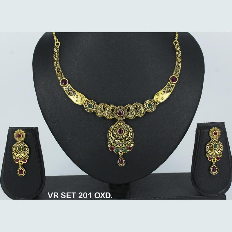 Mahavir Forming Gold Necklace Set - VR SET 201 OXD