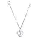 Mahi Dual Heart Shaped Watch Charm Jewellery Accessorries for Women & Girls Jewellery (WC1001010R)